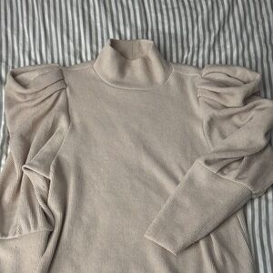 Express Cream Cowl Neck Sweater